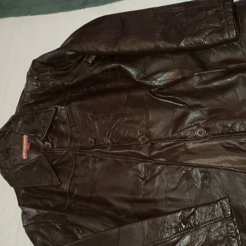 Leather jacket tudor